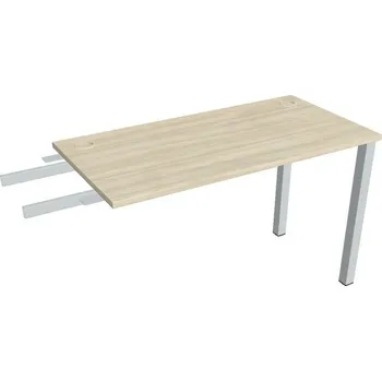 Kancelářský vozík HOBIS přídavný stůl do úhlu - UE 1200 RU, hloubka 60 cm, akát + doprava zdarma