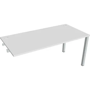 Kancelářský vozík HOBIS přídavný kancelářský stůl rovný - US 1600 R, bílá + doprava zdarma
