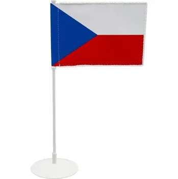 Vlajka Stojánek komaxitovaný bílý - Jednoramenný - nasunutí, zavěšení