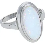 Goldstore Zlatý prsten bílý oválný opál Velikost: 60, Váha: 3.05 g