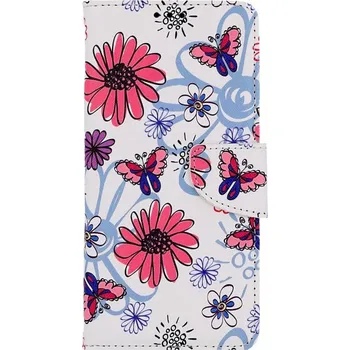 Pouzdro na mobilní telefon Pouzdro Xiaomi Redmi A1 knížkové Flowers (kryt neboli obal na Xiaomi Redmi A1)