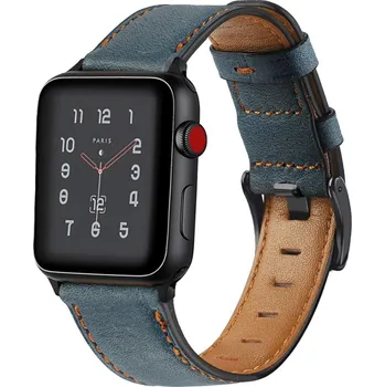 Řemínek na hodinky AW Kožený RETRO řemínek na Apple Watch - Blue Šířka uchycení řemínku: 38/40/41/42mm, Barva: Blue IR-AWKRT01