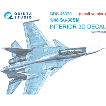 Plastikový model Quinta studio 1/48 Su-30SM 3D-Printed&col.Interior (GWH) SMALL