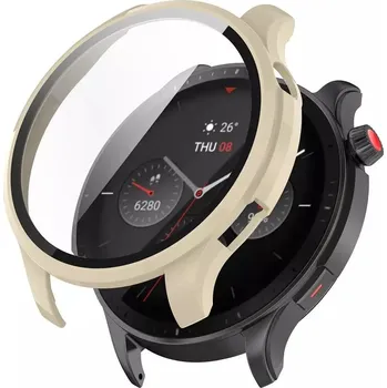 Příslušenství k chytrým hodinkám Ochranný kryt pro Amazfit GTR 4 - Béžový