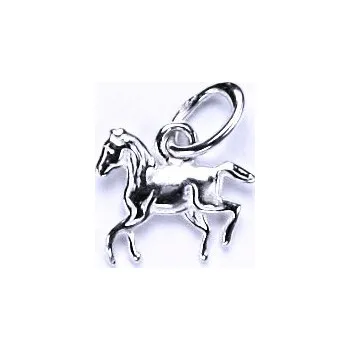 Přívěsek Zlatý přívěsek kůň - P14 bílé zlato (Koníček z bílého zlata)