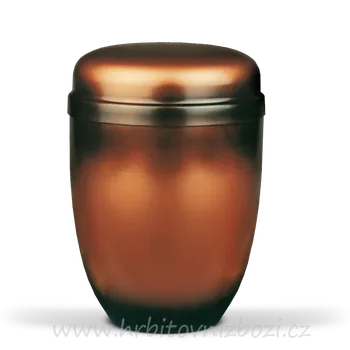 Smuteční dekorace Ocelová urna staroměděné barvy