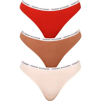 Kalhotky 3PACK dámská tanga Tommy Hilfiger vícebarevná (UW0UW02829 0R2) L UW0UW02829 0R2 Možnost vrácení zboží ZDARMA do 120 dnů!