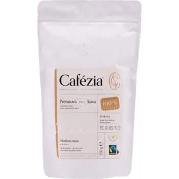 Káva Cafézia MEDIUM ROAST zrnková středně pražená BIO káva, 250 g