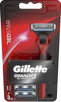 Holítko Gillette Mach3 Start RedStar + 3 hlavice