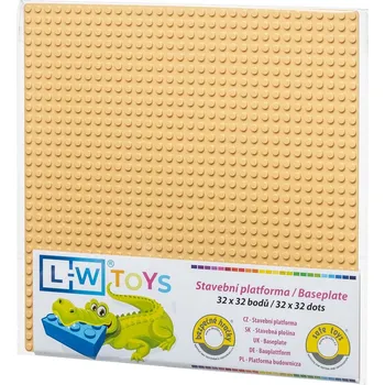 Díl pro stavebnice L-W Toys LW2007 základová deska 25,5 x 25,5 cm pleťová