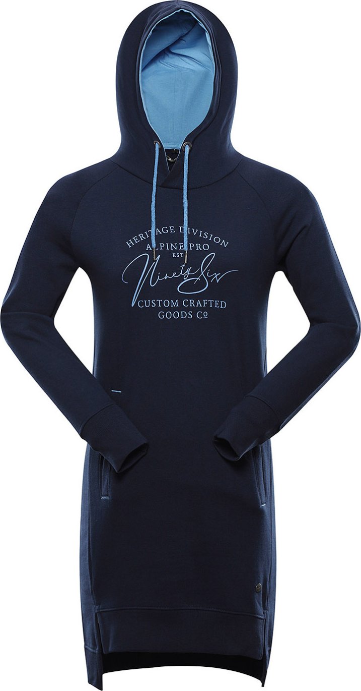 Alpine Pro Anaha Dámské mikinové šaty LSKY403 new navy XS