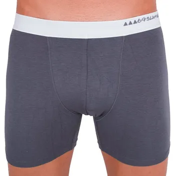 Boxerky Pánské boxerky 69SLAM fit bamboo plain dark grey L MBWDG-BB - tm. šedé Možnost vrácení zboží ZDARMA do 120 dnů!