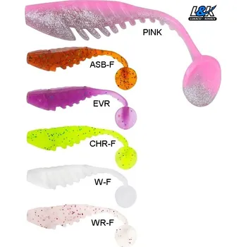 Umělá nástraha L&K gumová vláčecí nástraha Floating Shad 10 cm/6,5 g barva: Pink