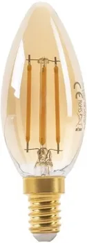 Žárovka Optonica Candle Golden Glass E14 4W 230V 400lm 2500K