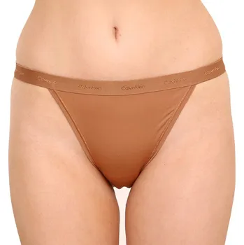 Kalhotky Dámské kalhotky Calvin Klein hnědé (QF6760E-BO8) L QF6760E-BO8 Možnost vrácení zboží ZDARMA do 120 dnů!