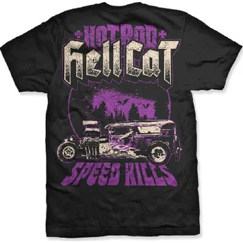 HOT ROD HELLCAT Speed Kills, Hotrod Hellcat, Kids, T-shirts Barva: Černá, Velikost: 5-6-R