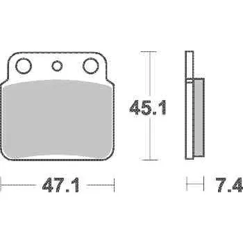 Brzda pro motocykl Brzdové destičky DP Brakes zadní SUZUKI LT-R 450 Quadracer rok 0