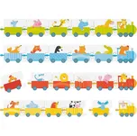 Goki Puzzle hra s kostkami vláčky 24…