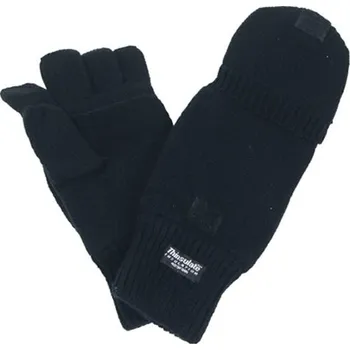 MFH Rukavice bez prstů s překrytím černé, XL
