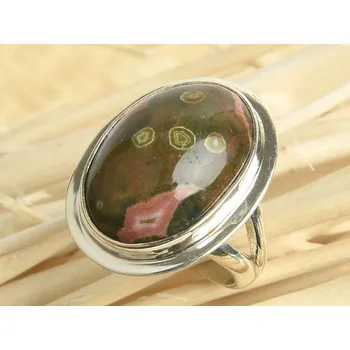 Prsten Prsten jaspis oceánový vel.51 Ag 925/1000 8,1g