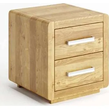 Šatní skříň Bukový noční stolek LOUISIANA FORTE 2S z masivu Barevné provedení: Dub světlý