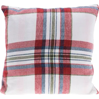 Polštář Káro červený 45x45 cm (134266 041 AAE332270 polštář kar.červený)