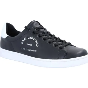Pánská obuv Karl Lagerfeld Kůžoné tenisky KOURT Maison | Barva:černý | Velikost:40
