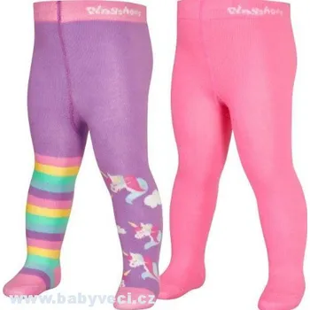 dětské bavlněné punčocháče 2ks v balní Playshoes jednorožec duha > 110-116