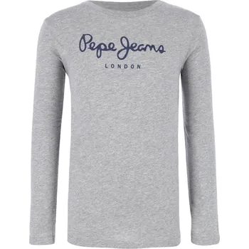 Pánské tričko Pepe Jeans London Tričko s dlouhým rukávem New Herman Jr. | Barva:šedý | Velikost:104