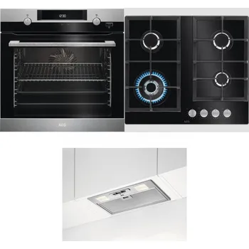 Set domácích spotřebičů AEG Mastery SteamBake BCK455350M + AEG Mastery SpeedBurner HKB64420NB + AEG DGB3523S