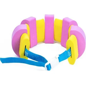 Nafukovací kruh Plavecký pás 11 dílků do 22kg > varianta růžovo-žlutá