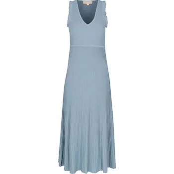 Dámské oblečení Michael Kors Šaty PLEATED RUFFL | Barva:modrý | Velikost:XS