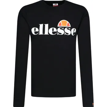 Pánské tričko ELLESSE Tričko s dlouhým rukávem GRAZIE | Barva:černý | Velikost:S