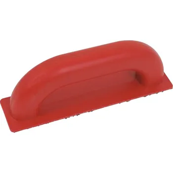 Zdenické nářadí TOPTRADE hladítko ABS, brusné s kamínky, špaletové, zrnitost 16, 205 x 50 mm 106939