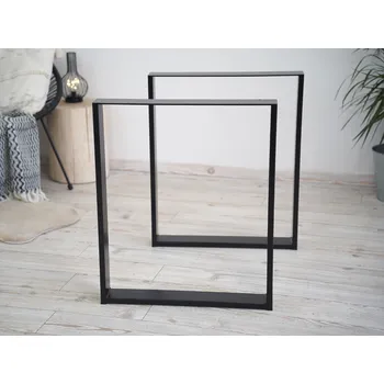 Stolová podnož Treesome Úzká Železná Industrial Podnož Stolová Noha 2ks Černá Rozměr: Š 40 x V 43 cm
