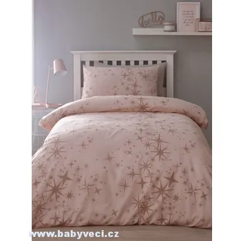 Povlečení Povlečení na jednolůžko třpytivá hvězda > varianta hvězda