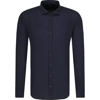 Pánská košile Joop! Jeans Lněná košile Hanjo | Barva:tmavě modrá | Velikost:M