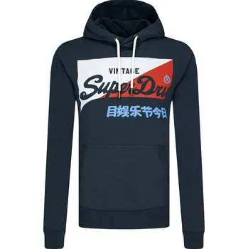 Pánská mikina Superdry Mikina VL O PRIMARY | Barva:tmavě modrá | Velikost:S