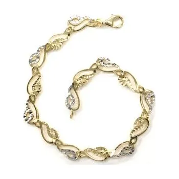 Náramek Zlatý náramek bicolor PATTIC AU 585/1000 5,55 gr GU200003-19