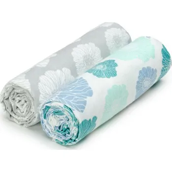 látková plena T-tomi Bavlněné osušky - sada 2 kusů, 80 x 100 cm Poppies