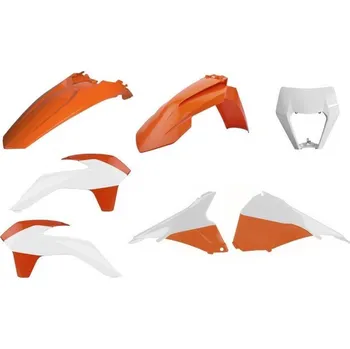 POLISPORT kompletní plasty KTM EXC,EXC-F,XC-W 14-16 (RESTYLING), barva OEM KTM EXC-F 250 rok 14-16