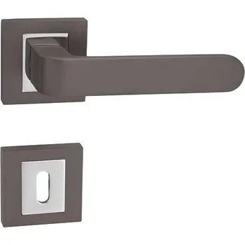 Dveřní kování MP KOVÁNÍ MP - BISKIT HR Provedení: BEZ SP. ROZET, Povrch: T/OC - titan/chrom lesklý