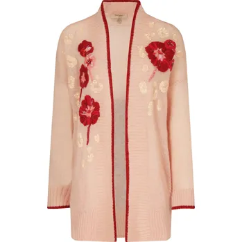 Dámský svetr Twin-Set Vlněný kardigan | Barva:broskvová | Velikost:XS