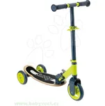 Dřevěná koloběžka tříkolová nastavitelná tichá > varianta koloběžka