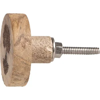 Dveřní kování Dřevěná kulatá úchytka se stromem - Ø 4*4 cm