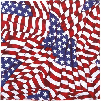 FOSCO Šátek potisk vlajka USA čtvercový
