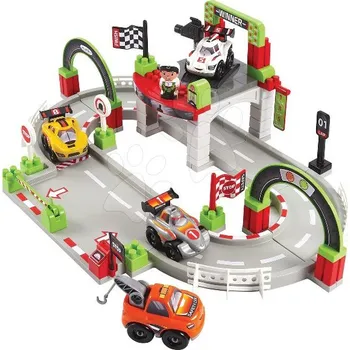 ostatní stavebnice ECOIFFIER Abrick kostky AUTODRÁHA ZÁVODNÍ