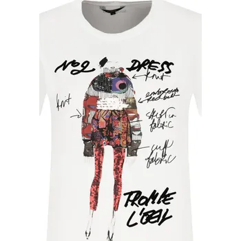 Desigual Tričko viena Desigual x Christian Lacroix | Barva:bílý | Velikost:XS