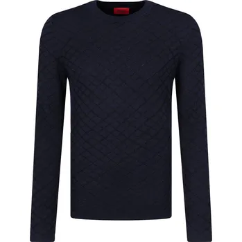 Pánský svetr HUGO Svetr Scamun | Barva:tmavě modrá | Velikost:XXL