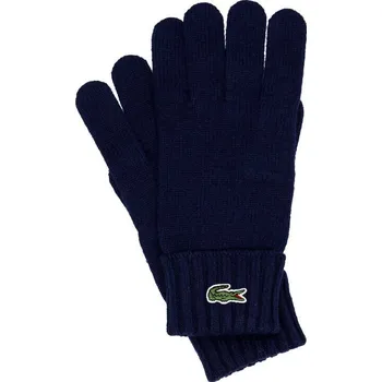 Rukavice Lacoste Vlněné rukavice | Barva:tmavě modrá | Velikost:M